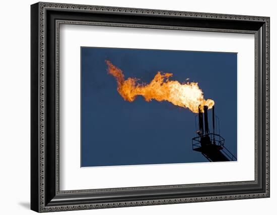 Natural Gas Flare-Paul Souders-Framed Photographic Print