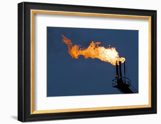 Natural Gas Flare-Paul Souders-Framed Photographic Print