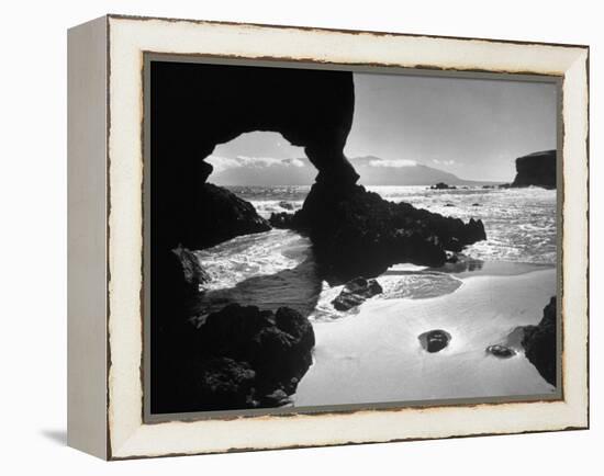 Natural Gateways Formed by the Sea in the Rocks on the Coastline-Eliot Elisofon-Framed Premier Image Canvas