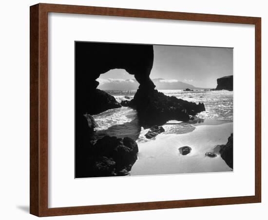 Natural Gateways Formed by the Sea in the Rocks on the Coastline-Eliot Elisofon-Framed Photographic Print