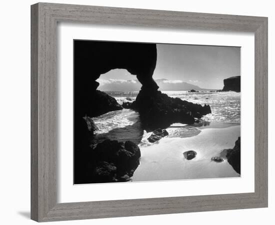 Natural Gateways Formed by the Sea in the Rocks on the Coastline-Eliot Elisofon-Framed Photographic Print