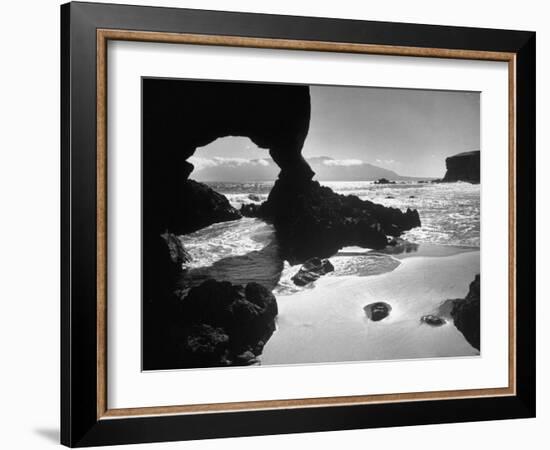 Natural Gateways Formed by the Sea in the Rocks on the Coastline-Eliot Elisofon-Framed Photographic Print