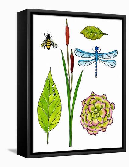 Natural History by the Pond-Blenda Tyvoll-Framed Stretched Canvas