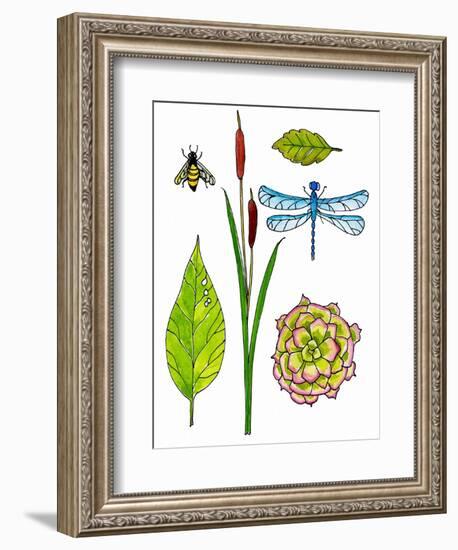 Natural History by the Pond-Blenda Tyvoll-Framed Art Print