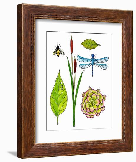 Natural History by the Pond-Blenda Tyvoll-Framed Art Print