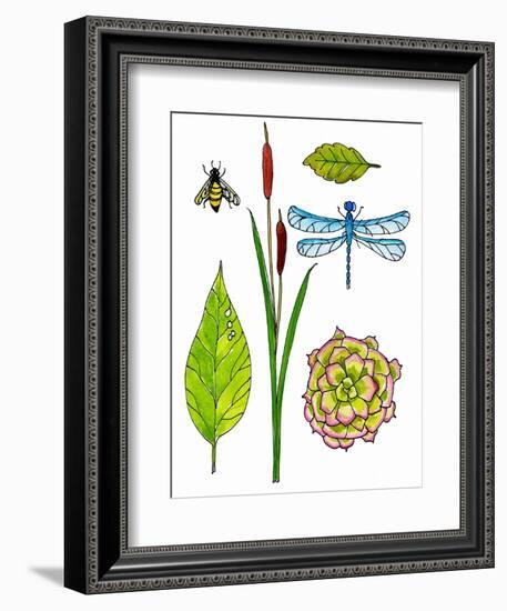 Natural History by the Pond-Blenda Tyvoll-Framed Art Print