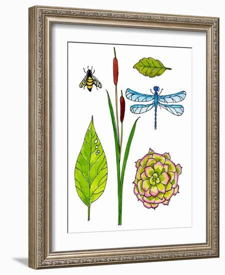 Natural History by the Pond-Blenda Tyvoll-Framed Art Print