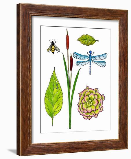 Natural History by the Pond-Blenda Tyvoll-Framed Art Print