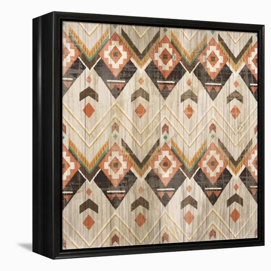 Natural History Lodge Southwest Pattern VI-Wild Apple Portfolio-Framed Stretched Canvas