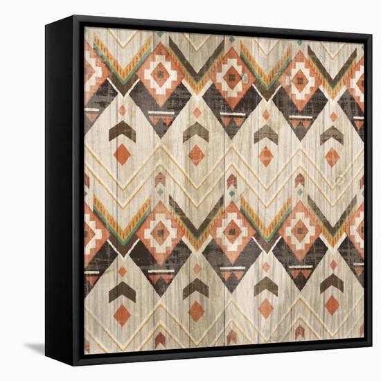 Natural History Lodge Southwest Pattern VI-Wild Apple Portfolio-Framed Stretched Canvas