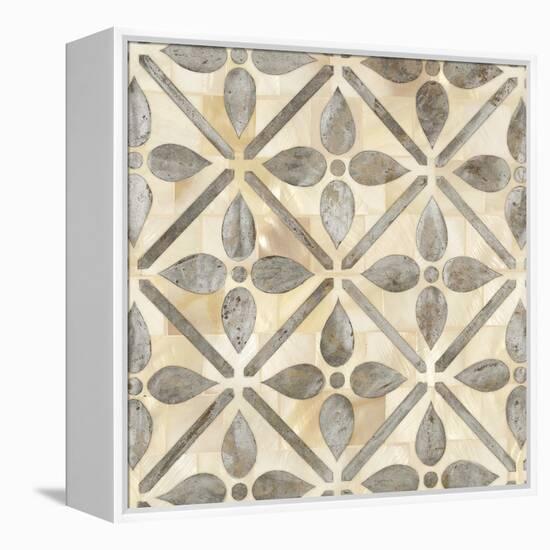 Natural Moroccan Tile 1-Hope Smith-Framed Stretched Canvas