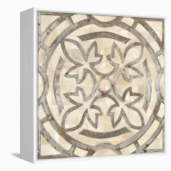 Natural Moroccan Tile 3-Hope Smith-Framed Stretched Canvas