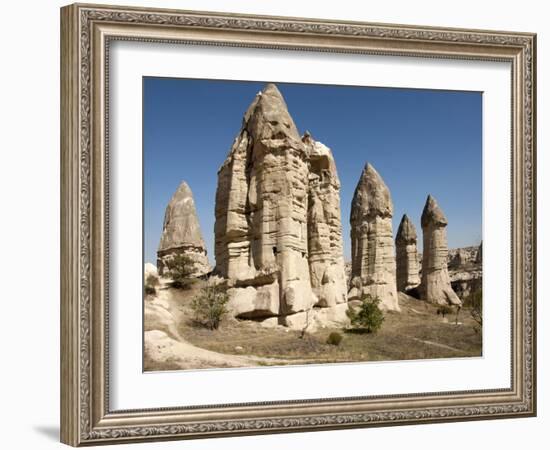 Natural Pinnacles in Volcanic Ash, Zemi Valley, Goreme, Cappadocia, Anatolia, Turkey Minor, Eurasia-Tony Waltham-Framed Photographic Print