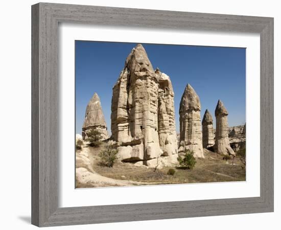 Natural Pinnacles in Volcanic Ash, Zemi Valley, Goreme, Cappadocia, Anatolia, Turkey Minor, Eurasia-Tony Waltham-Framed Photographic Print