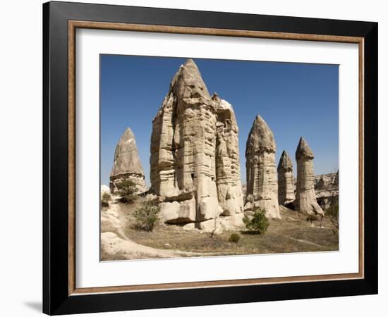 Natural Pinnacles in Volcanic Ash, Zemi Valley, Goreme, Cappadocia, Anatolia, Turkey Minor, Eurasia-Tony Waltham-Framed Photographic Print