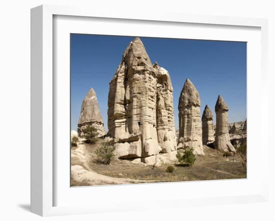 Natural Pinnacles in Volcanic Ash, Zemi Valley, Goreme, Cappadocia, Anatolia, Turkey Minor, Eurasia-Tony Waltham-Framed Photographic Print