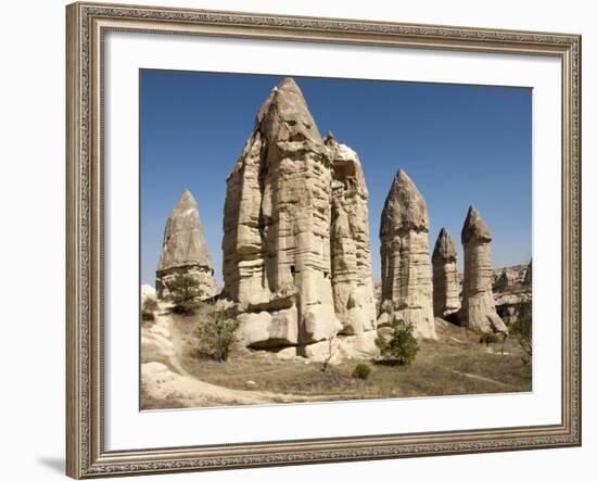 Natural Pinnacles in Volcanic Ash, Zemi Valley, Goreme, Cappadocia, Anatolia, Turkey Minor, Eurasia-Tony Waltham-Framed Photographic Print