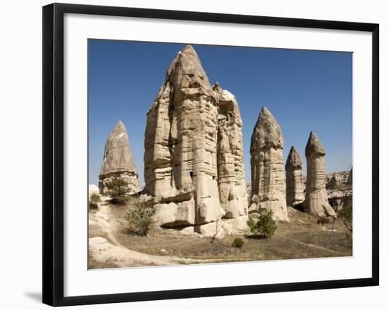 Natural Pinnacles in Volcanic Ash, Zemi Valley, Goreme, Cappadocia, Anatolia, Turkey Minor, Eurasia-Tony Waltham-Framed Photographic Print