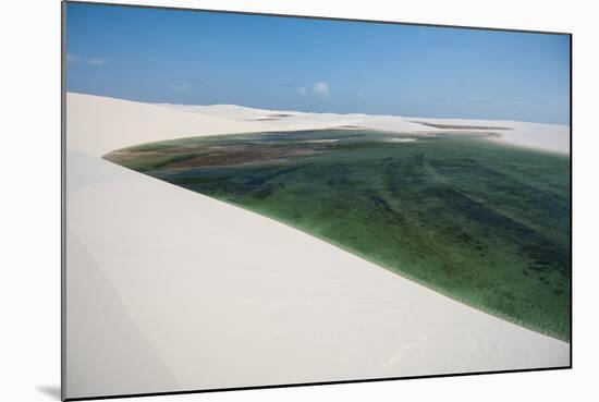 Natural Rainwater Pools in Lencois Maranhenses National Park, Maranhao, Brazil-Vitor Marigo-Mounted Photographic Print