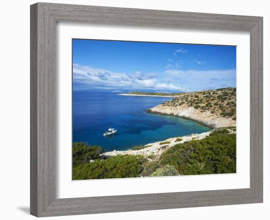 Natural Swimming Pool, Donoussa, Cyclades, Aegean, Greek Islands, Greece, Europe-Tuul-Framed Photographic Print