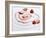 Natural Yogurt with Strawberries and Strawberry Sauce-null-Framed Photographic Print