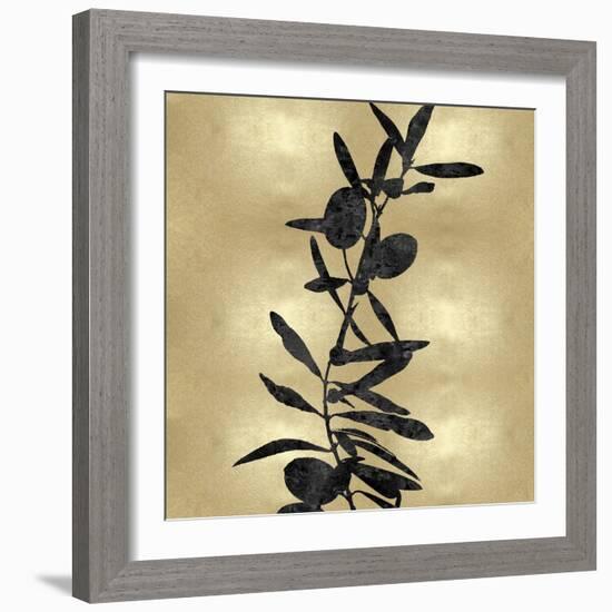 Nature Black on Gold IV-Danielle Carson-Framed Art Print