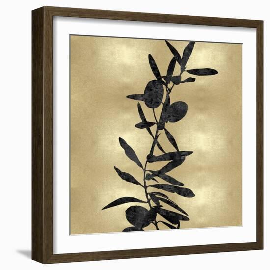 Nature Black on Gold IV-Danielle Carson-Framed Art Print