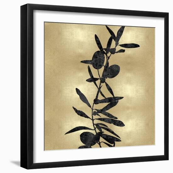 Nature Black on Gold IV-Danielle Carson-Framed Art Print