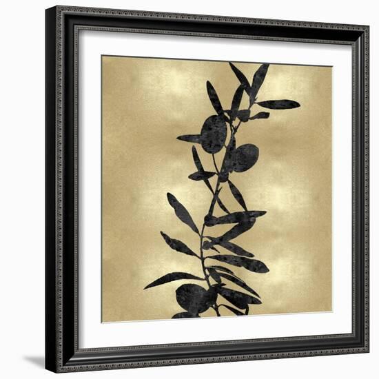 Nature Black on Gold IV-Danielle Carson-Framed Art Print