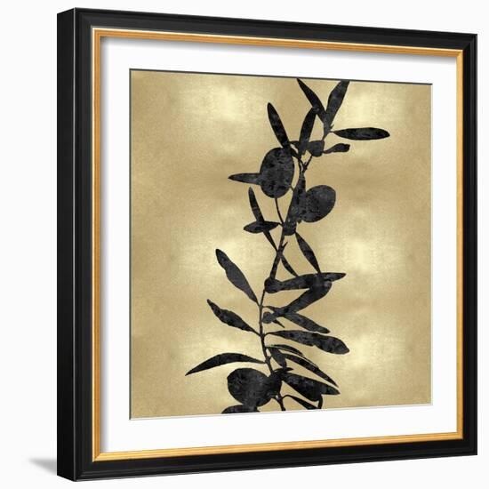 Nature Black on Gold IV-Danielle Carson-Framed Art Print