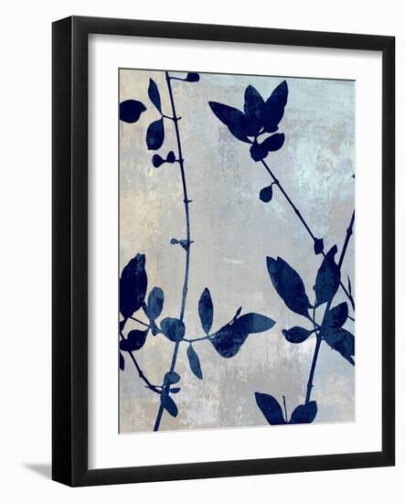 Nature Blue Silhouette II-Danielle Carson-Framed Art Print