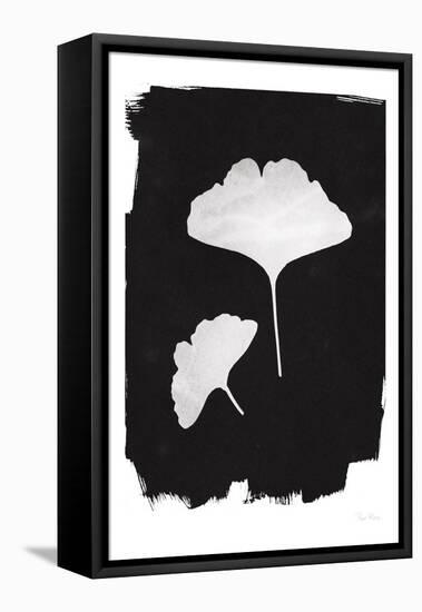 Nature by the Lake Gingko II Black-Piper Rhue-Framed Stretched Canvas