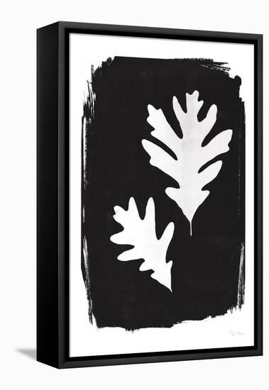 Nature by the Lake Leaves IV Black-Piper Rhue-Framed Stretched Canvas