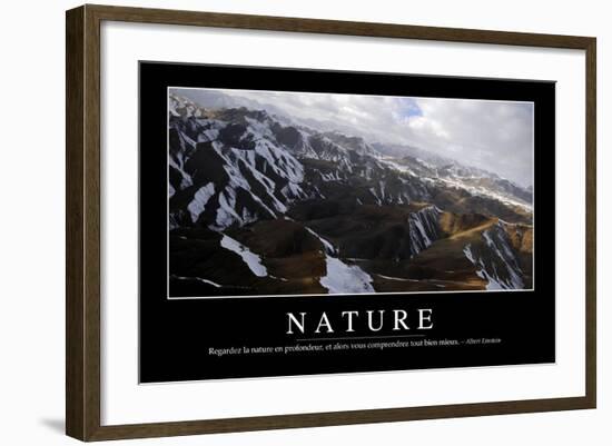 Nature: Citation Et Affiche D'Inspiration Et Motivation-null-Framed Photographic Print