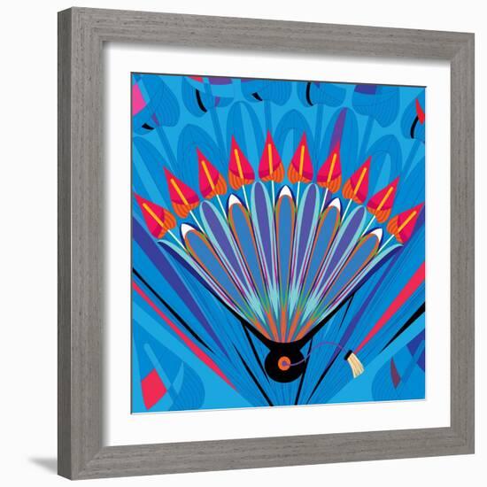 Nature Fan, Anturio Color-Belen Mena-Framed Giclee Print