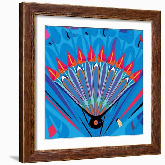 Nature Fan, Anturio Color-Belen Mena-Framed Giclee Print