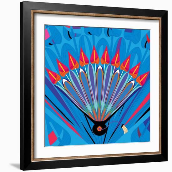 Nature Fan, Anturio Color-Belen Mena-Framed Giclee Print