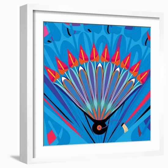 Nature Fan, Anturio Color-Belen Mena-Framed Giclee Print