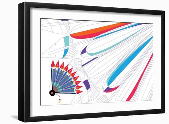 Nature Fan, Anturio-Belen Mena-Framed Giclee Print