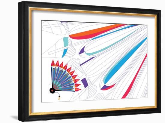 Nature Fan, Anturio-Belen Mena-Framed Giclee Print