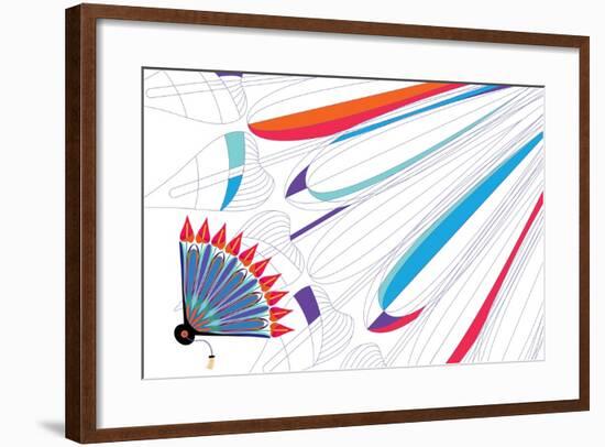 Nature Fan, Anturio-Belen Mena-Framed Giclee Print