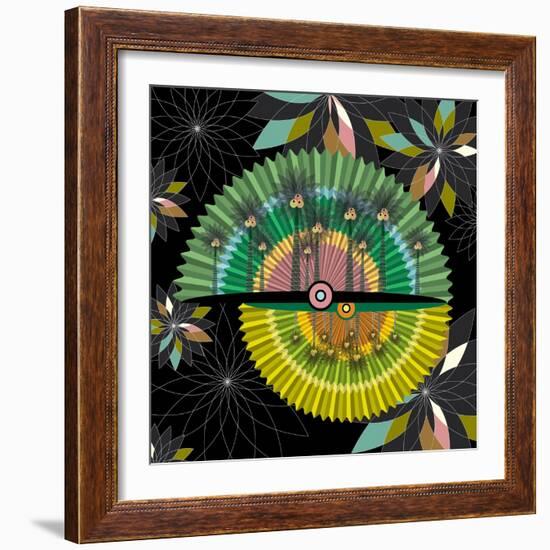 Nature Fan, Coconut Color-Belen Mena-Framed Giclee Print