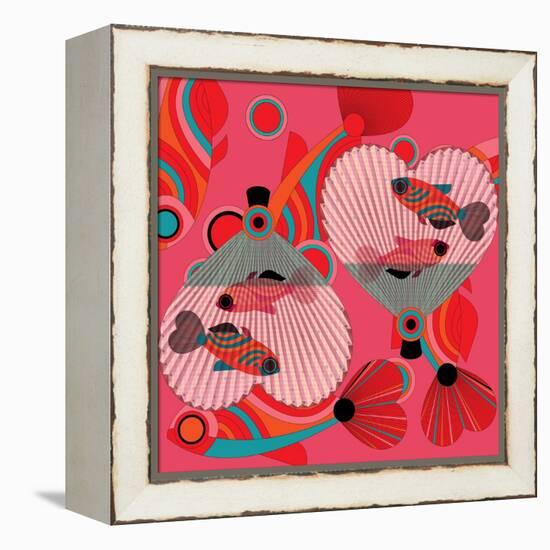 Nature Fan, Fish Color-Belen Mena-Framed Premier Image Canvas