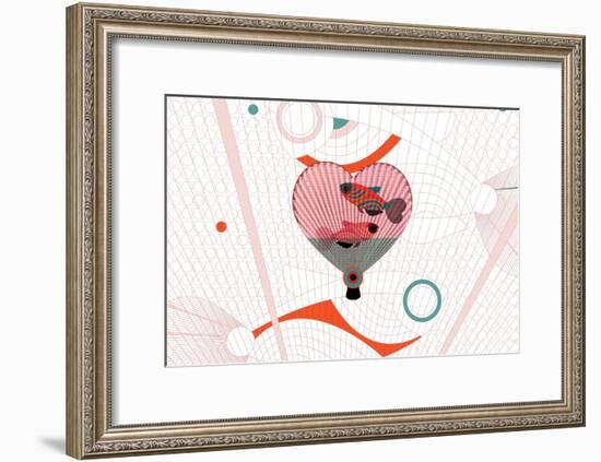 Nature Fan, Fish-Belen Mena-Framed Giclee Print