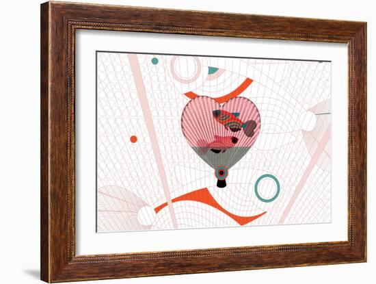 Nature Fan, Fish-Belen Mena-Framed Giclee Print