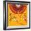 Nature Fan, Flower Yellow Color-Belen Mena-Framed Giclee Print