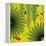 Nature Fan, Green Leaves Color-Belen Mena-Framed Premier Image Canvas