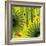 Nature Fan, Green Leaves Color-Belen Mena-Framed Giclee Print