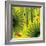 Nature Fan, Green Leaves Color-Belen Mena-Framed Giclee Print