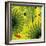 Nature Fan, Green Leaves Color-Belen Mena-Framed Giclee Print